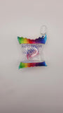 Rainbow *F*'s to Give Keychain