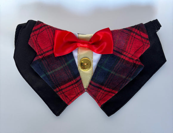 Red Plaid Bib