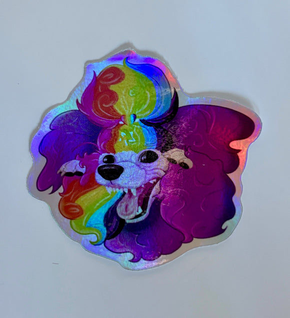 Holographic Angry Frannie Sticker