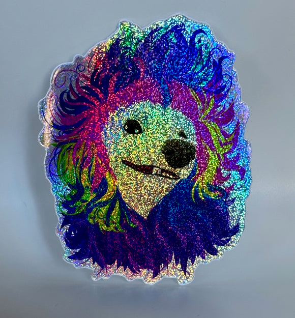 Glitter Rainbow Poodle