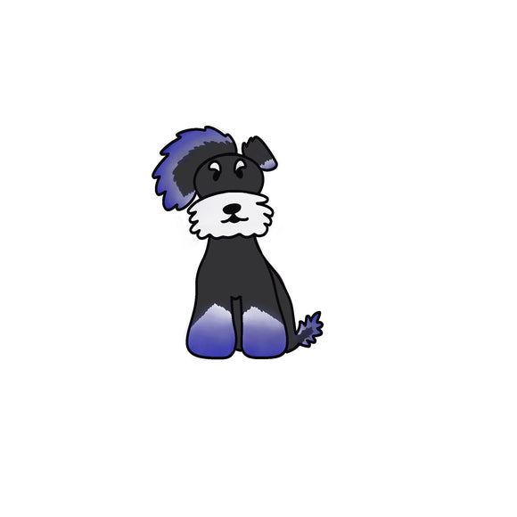 Asian Fusion Schnauzer Sticker