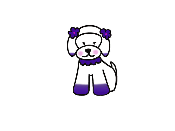 Asian Fusion Bichon Sticker